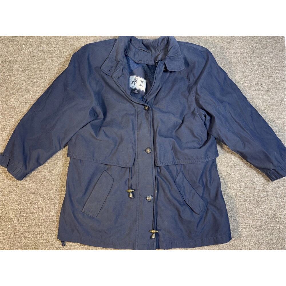 American Bazaar Winter Coat Women’s Blue Mid-length Medium